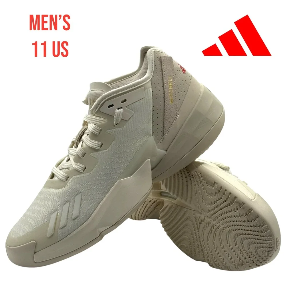 Adidas D.O.N. Issue 4 Donovan Mitchell Basketball‎ Shoes Men's Size 11 White Gym